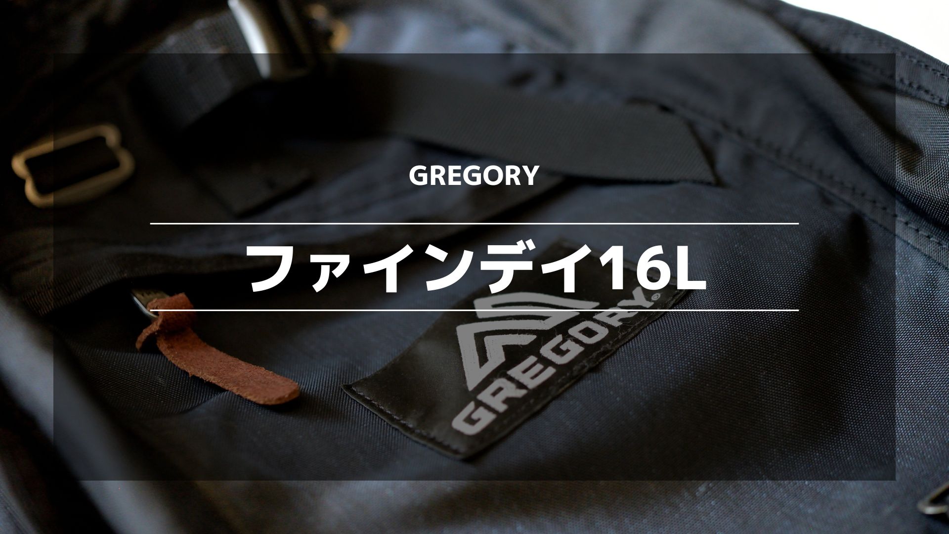 GREGORYファインデイ16L】男性には小さい？容量やサイズ感、5年間の